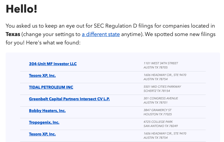 RegDNotify Email Example